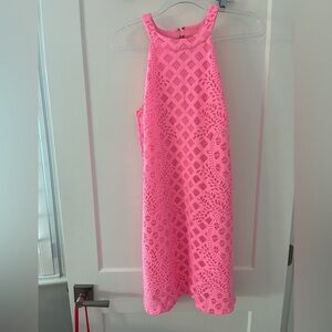 Lilly Pulitzer Pink High Neck Sleeveless Dress